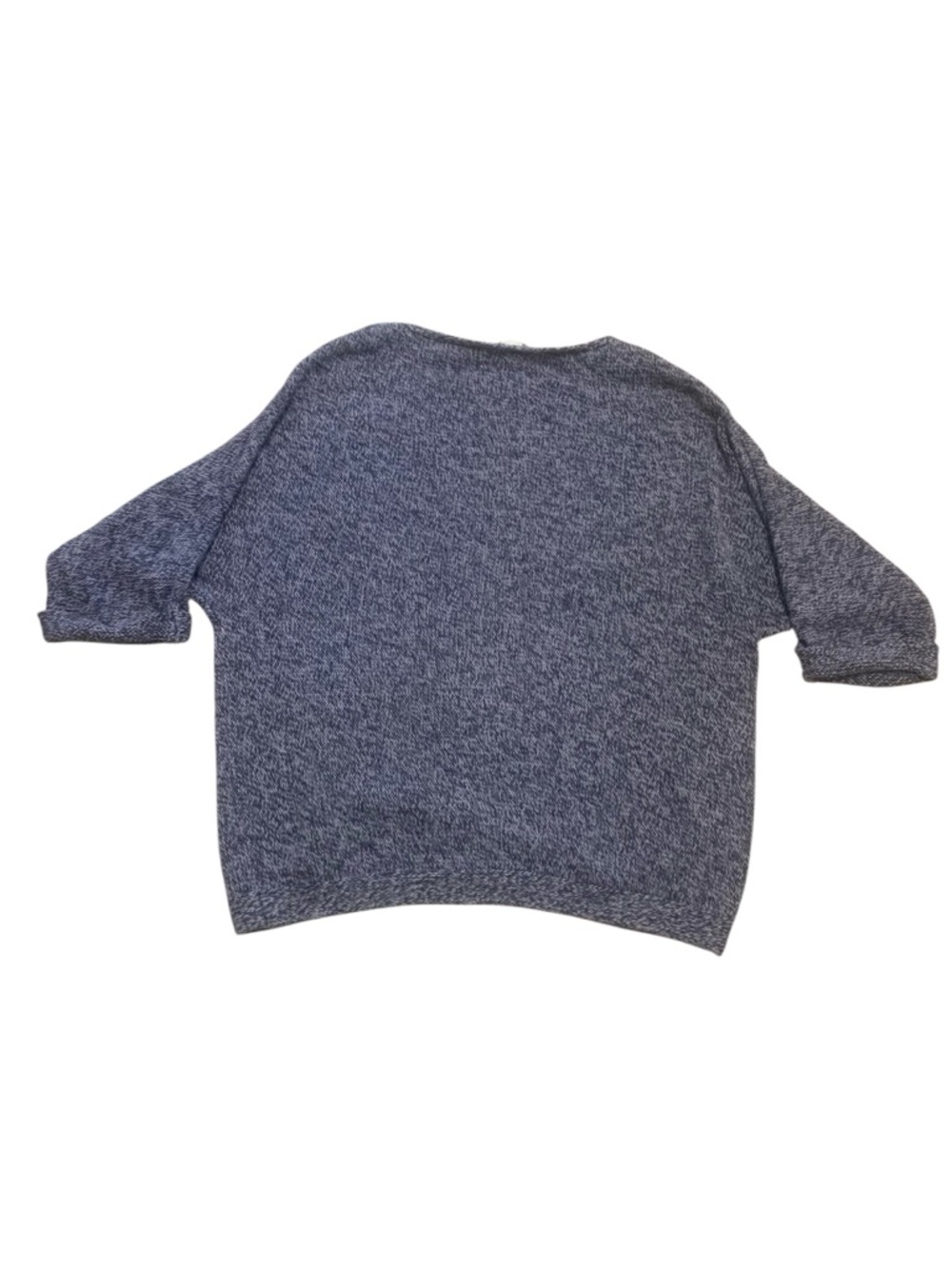H&M Basic Sweater with Cuff Sleeves -Blue Size Large